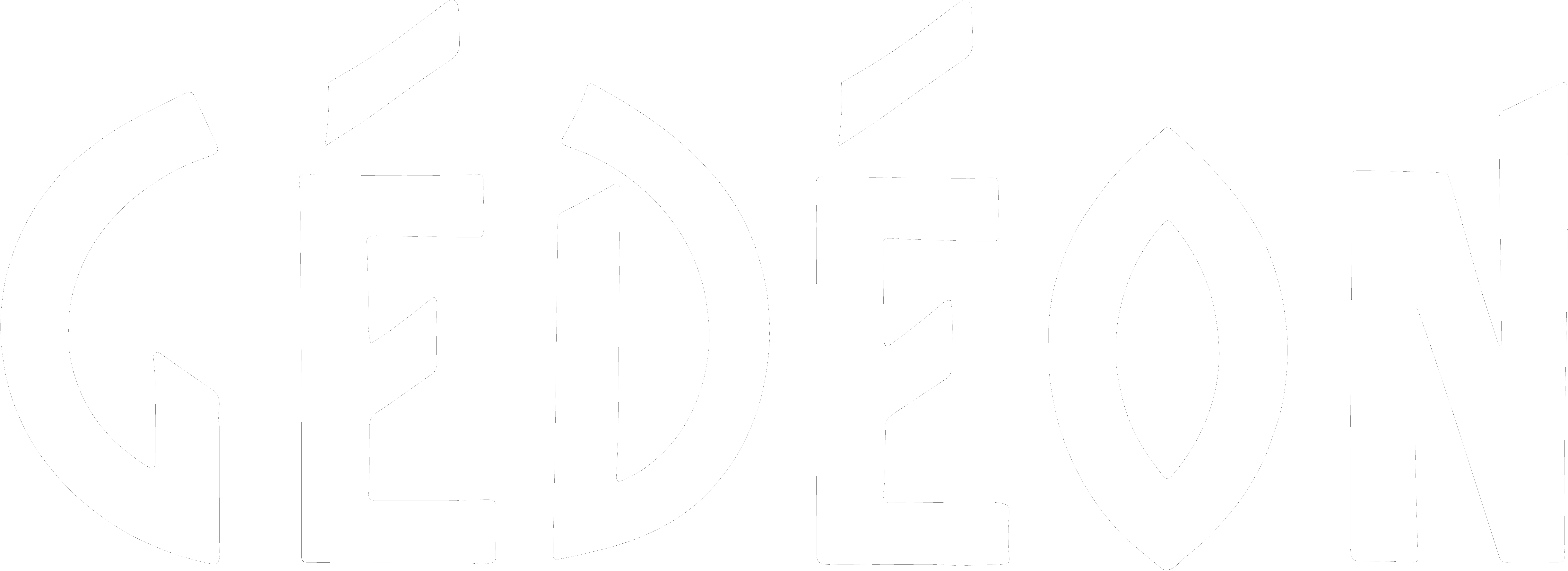 Gedeon Logo white vector trans
